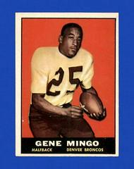 Gene Mingo Football Cards 1961 Topps Prices
