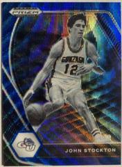 John Stockton [Blue Wave Prizm] #87 Basketball Cards 2021 Panini Prizm Draft Picks Prices