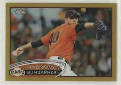 Madison Bumgarner [Gold Refractor] Baseball Cards 2012 Topps Chrome Prices