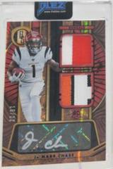Ja'Marr Chase [Rookie Jersey Autograph Double Premium] #253 Football Cards 2021 Panini Gold Standard Prices