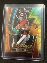 Bryce Young [Tie Dye] #SPBY Football Cards 2022 Panini Select Draft Picks Sparks Prices