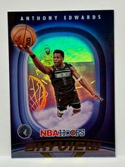 Anthony Edwards [Holo] #9 Basketball Cards 2023 Panini Hoops Skyview Prices