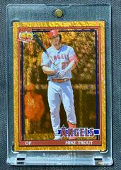 Mike Trout [Orange Hot Foil] #200 Baseball Cards 2021 Topps Archives Prices