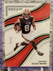 Elijah Moore [Emerald] #8 Football Cards 2023 Panini Immaculate Prices