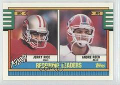 Jerry Rice, Andre Reed #431 Football Cards 1990 Topps Tiffany Prices