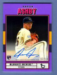 Aaron Ashby [Purple] #AC-AA Baseball Cards 2022 Topps Brooklyn Collection Autographs Prices