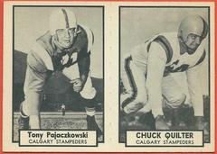 Chuck Quilter, Tony Pajaczkowski Football Cards 1962 Topps CFL Prices
