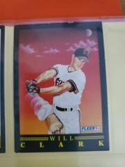 Will Clark #2 Baseball Cards 1991 Fleer Prices