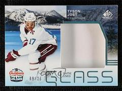 Tyson Jost [Sunset] Hockey Cards 2021 SP Game Used NHL Lake Tahoe Games Rink Glass Relics Prices
