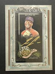 Ronald Acuna Jr. [X Gold Ink] #MA-RAJ Baseball Cards 2022 Topps Allen & Ginter Mini Autographs Prices