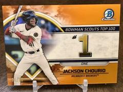 Jackson Chourio [Orange] #BTP-1 Baseball Cards 2023 Bowman Scouts Top 100 Prices