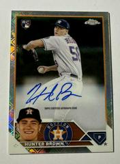 Hunter Brown #RCA-HB Baseball Cards 2023 Topps Chrome Logofractor Autograph Prices