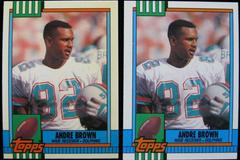 Andre Brown Football Cards 1990 Topps Tiffany Prices