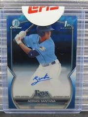 Adrian Santana #CDA-AS Baseball Cards 2023 Bowman Draft Chrome Sapphire Prospect Autograph Prices