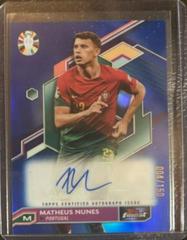 Matheus Nunes [Blue Refractor] #BCA-MN Soccer Cards 2023 Topps Finest Road to UEFA EURO Autograph Prices