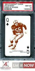 Joe Schmidt [Queen of Spades] Football Cards 1963 Stancraft Playing Cards Prices