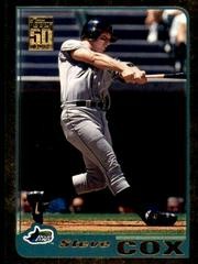 Steve Cox #36 Baseball Cards 2001 Topps Gold Prices