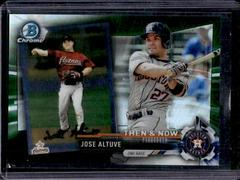 Jose Altuve [Green Refractor] #BTN-15 Baseball Cards 2017 Topps Chrome Bowman Then & Now Prices