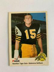Ted Page Football Cards 1970 O Pee Chee CFL Prices