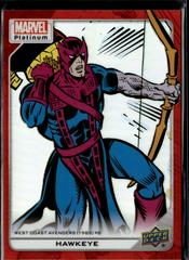 Hawkeye [Red Rainbow] #105 Marvel 2023 Upper Deck Platinum Prices