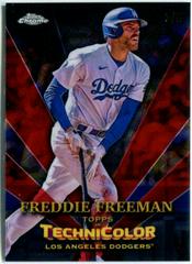 Freddie Freeman [Red] Baseball Cards 2023 Topps Chrome in Technicolor Prices