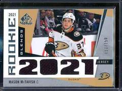 Mason McTavish #RB-MM Hockey Cards 2021 SP Game Used Rookie Blends Prices