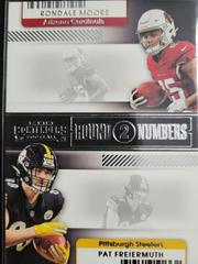 Pat Freiermuth, Rondale Moore Football Cards 2021 Panini Contenders Round Numbers Dual Prices