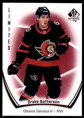 Drake Batherson [Limited Red] Hockey Cards 2021 SP Authentic Prices