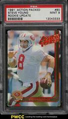 Steve Young #80 Football Cards 1991 Action Packed Rookie Update Prices