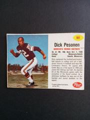 Dick Pesonen [Hand Cut] Football Cards 1962 Post Cereal Prices