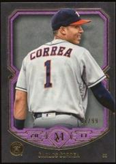 Carlos Correa [Amethyst Purple] Baseball Cards 2017 Topps Museum Collection Prices