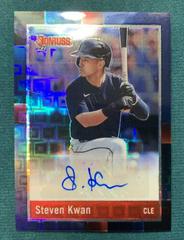 Steven Kwan [Pandora] #R88S-SK Baseball Cards 2022 Panini Donruss Optic Retro 1988 Signatures Prices
