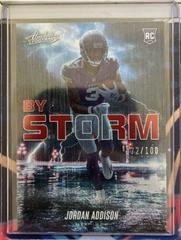 Jordan Addison [Spectrum Red] #BST-12 Football Cards 2023 Panini Absolute By Storm Prices