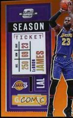 LeBron James [Orange] Basketball Cards 2020 Panini Contenders Optic Prices
