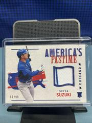 Seiya Suzuki [Blue] #APS-SS Baseball Cards 2022 Panini Chronicles America's Pastime Swatches Prices