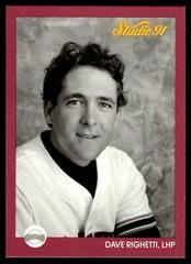 Dave Righetti #258 Baseball Cards 1991 Studio Prices