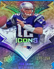 Tom Brady [Silver Die Cut] Football Cards 2008 Upper Deck Icons Prices