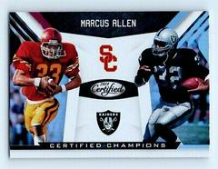 Marcus Allen #7 Football Cards 2018 Panini Certified Champions Prices