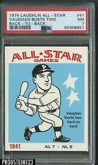 Vaughan Busts Two [Back to Back] #41 Baseball Cards 1974 Laughlin All Star Prices