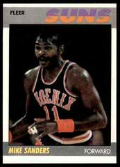 Mike Sanders #96 Basketball Cards 1987 Fleer Prices