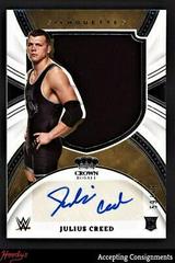 Julius Creed #SL-JCD Wrestling Cards 2022 Panini Chronicles WWE Crown Royale Silhouettes Autographs Prices