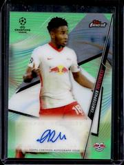 Christopher Nkunku [Neon Green Refractor] #FA-CN Soccer Cards 2020 Topps Finest UEFA Champions League Autographs Prices