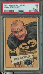 John Schweder #72 Football Cards 1952 Bowman Large Prices