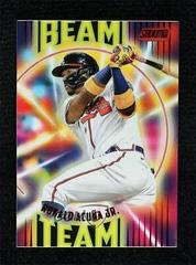 Ronald Acuna Jr. [Red] Baseball Cards 2022 Stadium Club Beam Team Prices