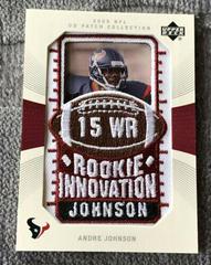 Andre Johnson #136 Football Cards 2003 Upper Deck Patch Collection Prices