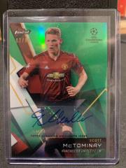 Scott McTominay [Autograph Green Refractor] Soccer Cards 2018 Finest UEFA Champions League Prices