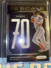 Jackson Chourio Baseball Cards 2023 Panini Prizm 20-80 Scale Prices
