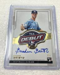 Braden Bristo #RDP-BB Baseball Cards 2023 Topps Chrome Update MLB Debut Patch Autograph Prices