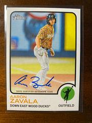 Aaron Zavala Baseball Cards 2022 Topps Heritage Minor League Real One Autographs Prices