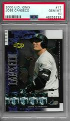Jose Canseco Baseball Cards 2000 Upper Deck Ionix Prices